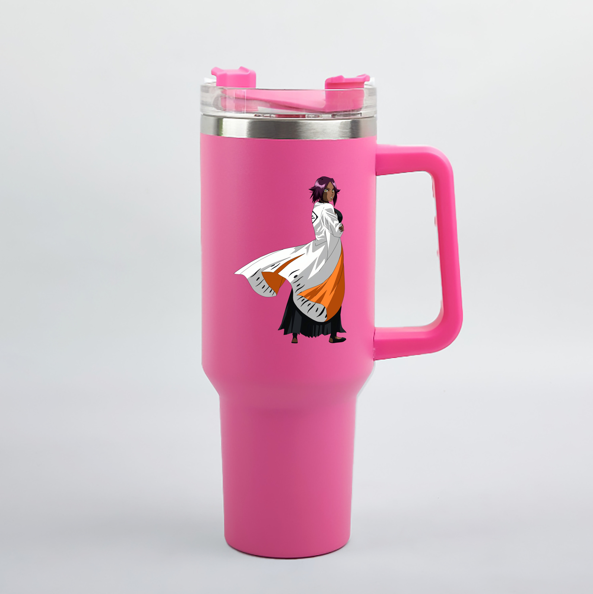 （画像用） ブリーチ 四楓院 夜一（しほういん よるいち） BLEACH Shihouin Yoruichi 1200mL車用タンブラー（カラープリント）